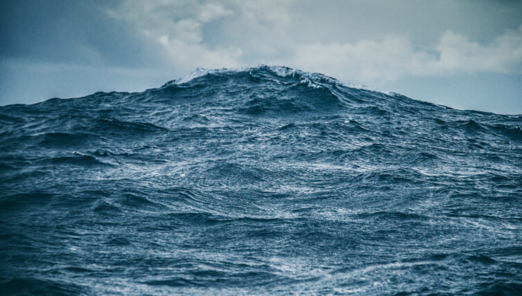 rolling wave on sea